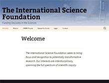 Tablet Screenshot of isciencefoundation.org